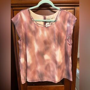 Les Serein from Stitch Fix NWT Elegant Mauve Cap Sleeve Blouse size Large
